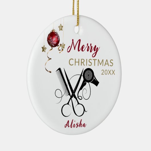 Kapper Professionele Salon Keramisch Ornament (Rechts)