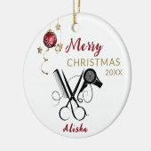 Kapper Professionele Salon Keramisch Ornament (Links)