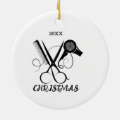 Kapper Professionele Salon Keramisch Ornament (Achterkant)