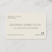 Kapper salon modern  minimalistisch visitekaartje (Achterkant)