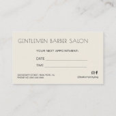 Kapper salon modern  volgende afspraak visitekaartje (Achterkant)