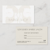 Kapper salon modern  volgende afspraak visitekaartje (Voorkant / Achterkant)