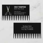 kapper salon schaar | kamachtergrond visitekaartje (Voorkant / Achterkant)