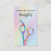 kapper schaar logo visitekaartje (Voorkant)