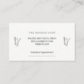 kapper-schaar | Rood Wit Blauw Strepen Afsprakenkaartje (Achterkant)