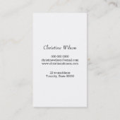 kapper schaar vlinder visitekaartje (Achterkant)