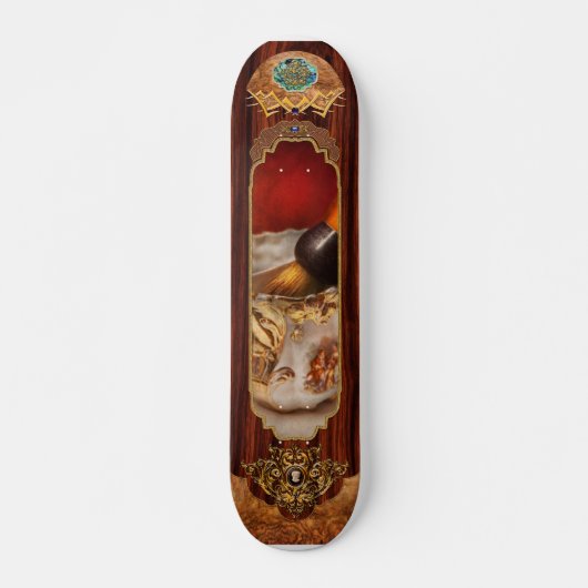 Kapper - Scheren - De schoonheid van het kappen Skateboard (Voorkant)