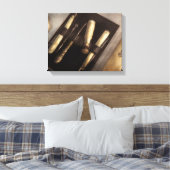 Kapper - Scheren - Het scheerset Canvas Afdruk (Insitu (Slaapkamer))