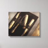 Kapper - Scheren - Het scheerset Canvas Afdruk (Voorkant)