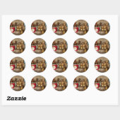 Kapper - Scheren - Het was een zeer close call Ronde Sticker (Vel)