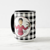 Kapper Schoonheidsspecialiste Christmas Funny Cart Mok (Voorkant links)