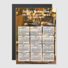 Kapper Shop Mini Kalender Magneet 2019 Magnetische Uitnodiging