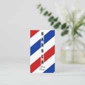 Kapper Shop QR Code Moderne Kapper Visitekaartje (Staand voorkant)