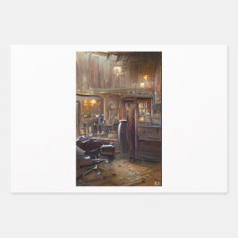 Kapper Shop van Klx Inpakpapier Vel