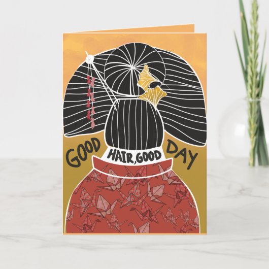 Kapper Stylist Goed Haar Verjaardag Kaart (Voorkant)