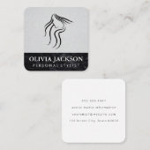 kapper | stylist | schoonheidsspecialiste vierkante visitekaartje (Voorkant / Achterkant)