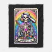 Kapper Tarot Kaart Collectie Fleece Deken (Voorkant)