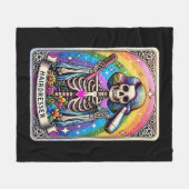 Kapper Tarot Kaart Collectie Fleece Deken (Voorkant (Horizontaal))