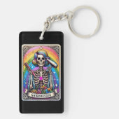 Kapper Tarot Kaart Collectie Sleutelhanger (achterkant)