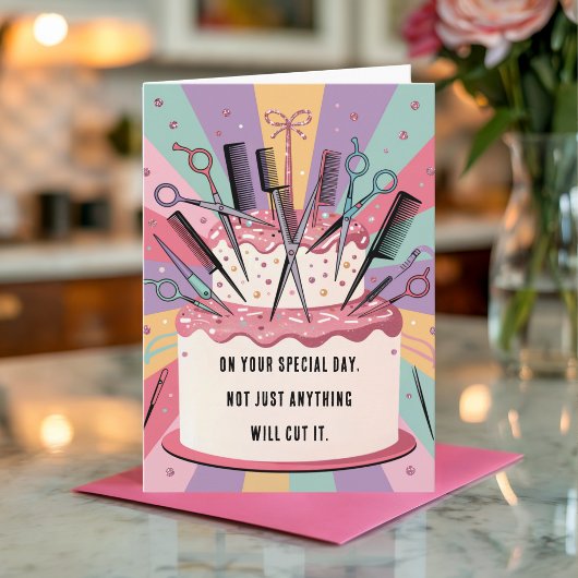 Kapper Verjaardag Kaart