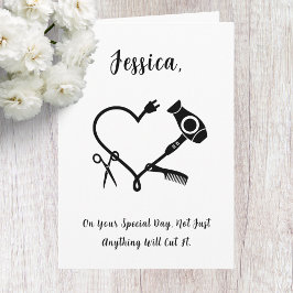 Kapper Verjaardag Kaart