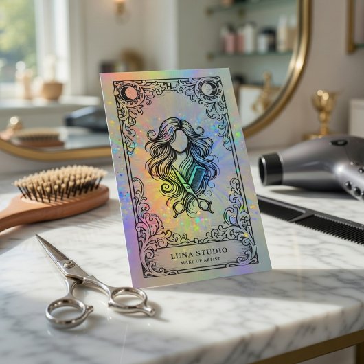 Kapper | Visagist Holografisch Visitekaartje