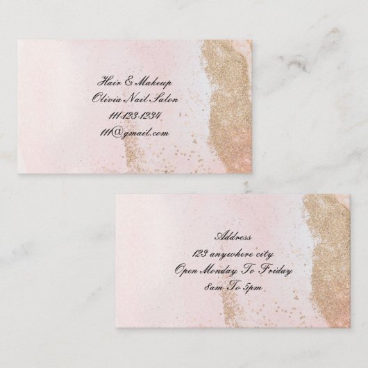 Kapper visitekaartje (Voorkant / Achterkant)