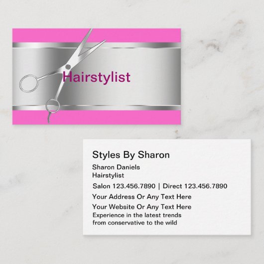 Kapper Visitekaartjes  (Voorkant / Achterkant)