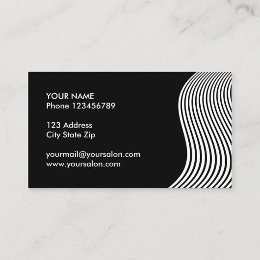 Kapper visitekaartjes | Professionele sjabloon (Achterkant)