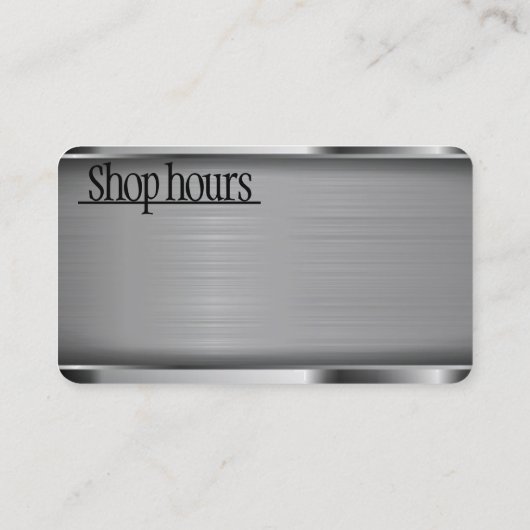 Kapper winkel logo / visitekaartje (Achterkant)