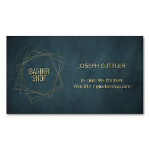 Kapper winkel luxe  marinegoud magnetisch visitekaartje