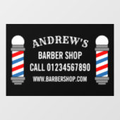 Kapper winkel paal kapsalon business custom raamsticker (Vel)