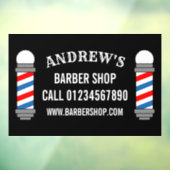 Kapper winkel paal kapsalon business custom raamsticker (Vel 3)