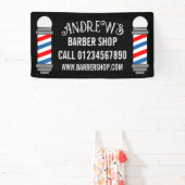 Kapper winkel paal kapsalon business custom spandoek (Insitu)