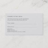 Kapper winkel zilvergrijs logo verwijzing sjabloon (Achterkant)