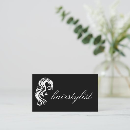 kapper | Women Beauty Logo Visitekaartje (Staand voorkant)