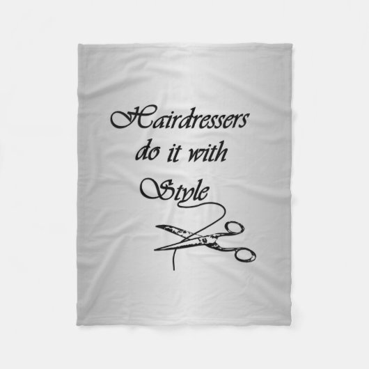 Kappers Doen Het Met Stijl Fleece Deken (Voorkant)