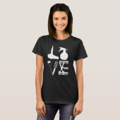 Kappers Love Haardroger Schaar Kapper Haar B T-shirt (Voorkant volledig)