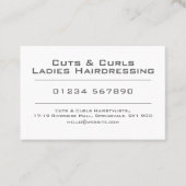 Kappers of kappers Afspraakkaart Visitekaartje (Voorkant)