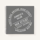 Kappers of kapsalon notitieboek (Voorkant)