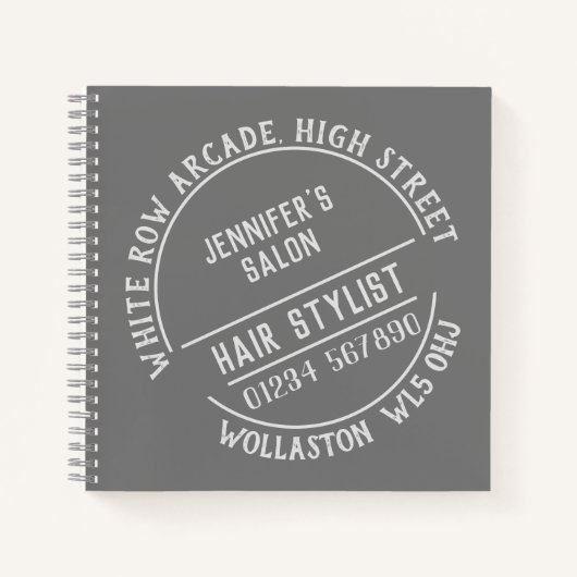 Kappers of kapsalon notitieboek (Voorkant)
