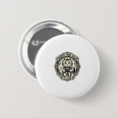Kappers Salon Kat Grappige Kat Grafisch - Kapper H Ronde Button 5,7 Cm (Voorkant /achterkant)