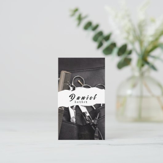 Kappers - weerspiegelen uw unieke talent visitekaartje (Staand voorkant)