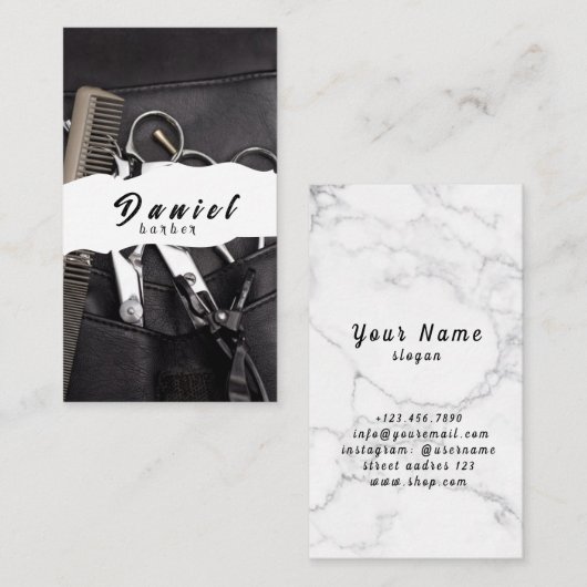 Kappers - weerspiegelen uw unieke talent visitekaartje (Voorkant / Achterkant)