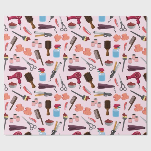 kapperseenheid KIT naadloos patroon Cadeaupapier (Vlak)