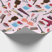 kapperseenheid KIT naadloos patroon Cadeaupapier (Hoek)