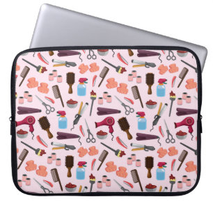 kapperseenheid KIT naadloos patroon Laptop Sleeve