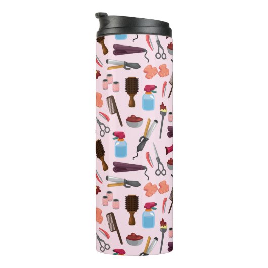 kapperseenheid KIT naadloos patroon Thermosbeker (Geroteerd rechts)