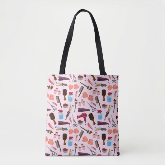 kapperseenheid KIT naadloos patroon Tote Bag (Voorkant)