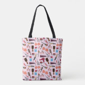 kapperseenheid KIT naadloos patroon Tote Bag (Achterkant)